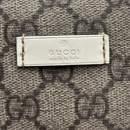 GUCCI グッチ ボストンバッグ ユニセックス GGプラス ホワイト/グレー 193603 鞄 おしゃれ ブランド エナメル レディース メンズ 中古 W４