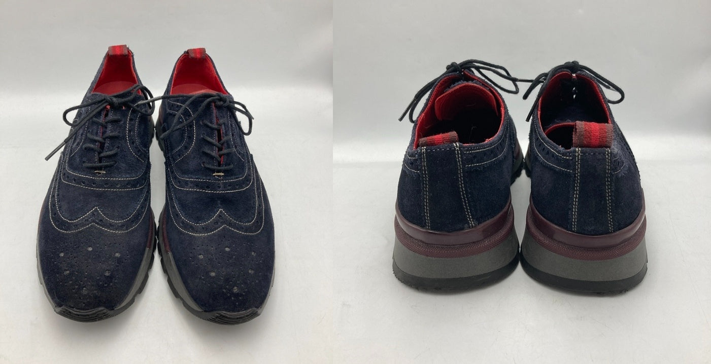 luis gonzalo ルイスゴンザロ ウイングチップ スエードシューズ 中古 D4
