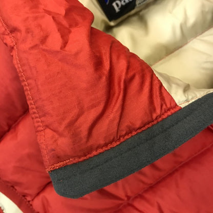 patagonia パタゴニア ダウンセーターベスト メンズ 無地 シンプル ドローコード オレンジ/レッド系 Sサイズ 84622 中古 T1