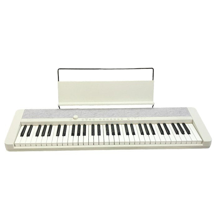 CASIO Casiotone 電子キーボード ホワイト 61鍵 タッチレスポンス シンプルデザイン CT-S1 WE 中古 T1
