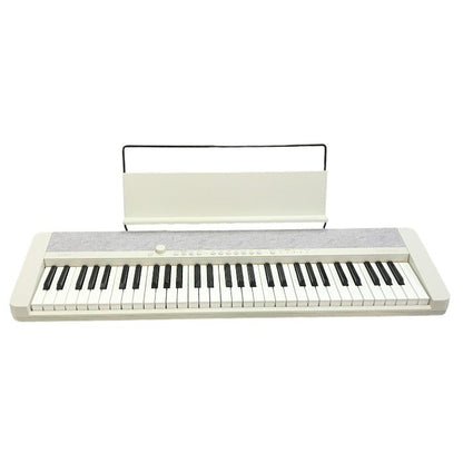 CASIO Casiotone 電子キーボード ホワイト 61鍵 タッチレスポンス シンプルデザイン CT-S1 WE 中古 T1