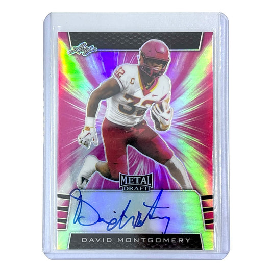 Leaf NFLカード METAL DRAFT DAVID MONTGOMERY 11/20 #PV-DM1 中古 IT1
