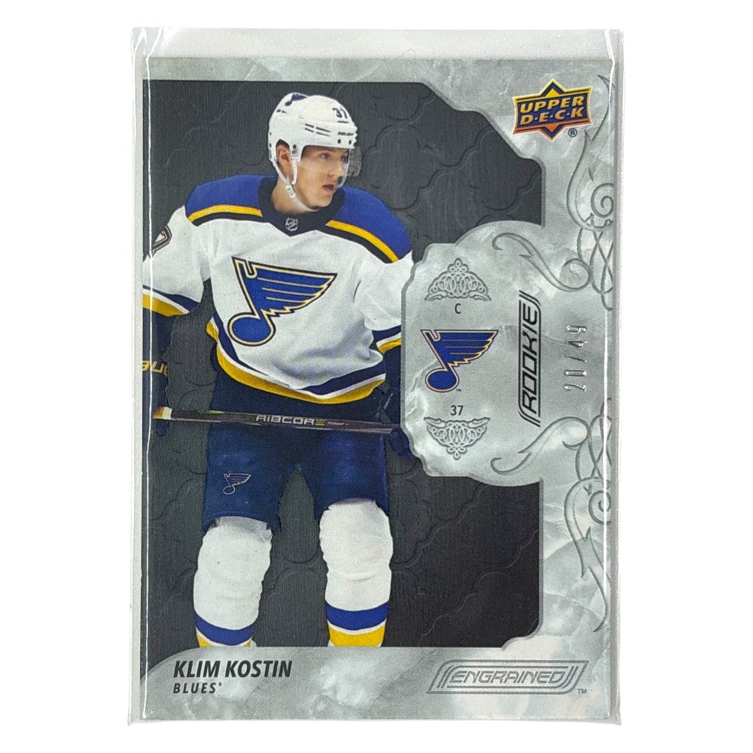 UPPER DECK NHLカード ENGRAINED KLIM KOSTIN BLUES /49 #74 中古 IT1