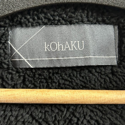 kohaku コハク 異素材切り替え フーディ コート ogk0125 サイズ 1 レディース ロング キルティング ボア アウター 冬 中古 W４