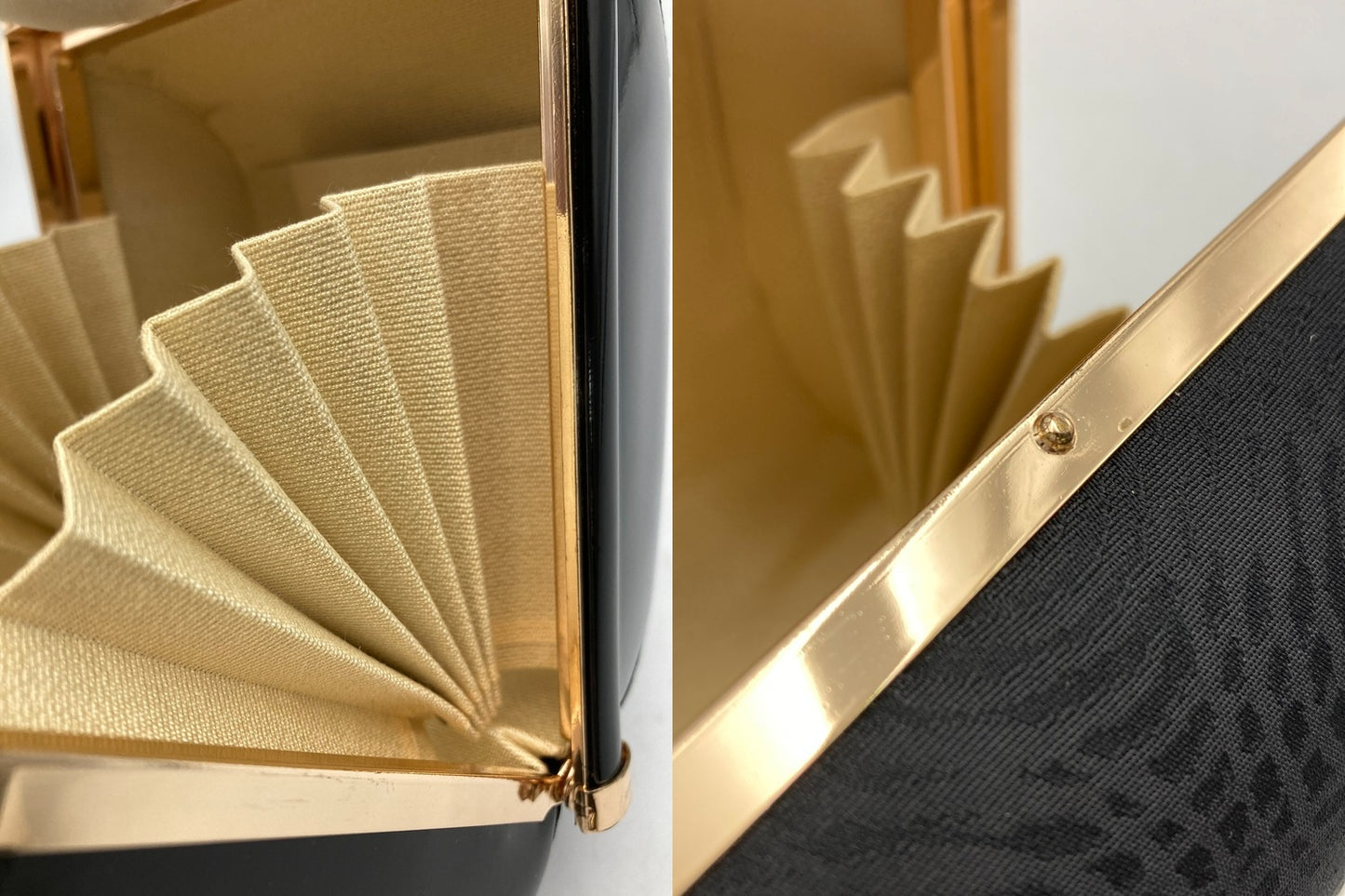 和装バッグ 着物バッグ エナメル 猫 中古 D4