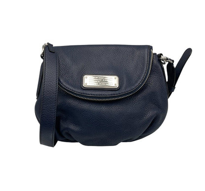 MARC BY MARC JACOBS マークバイマークジェイコブス レザー ショルダーバッグ ネイビー 中古 D4