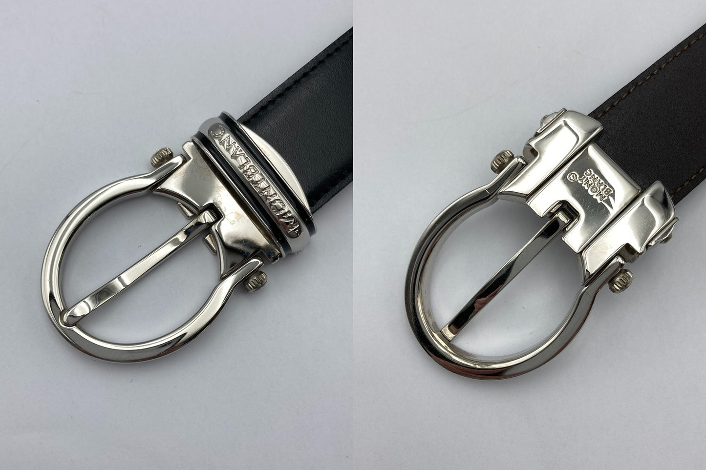 MONT BLANC  モンブラン バックル レザーベルト メンズ 中古 D4