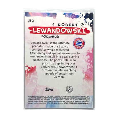 TOPPS サッカーカード CHROME JOGA BONITE ROBERT LEWANDOWSKI BAYERN MUNCHEN #JB-3 中古 IT2