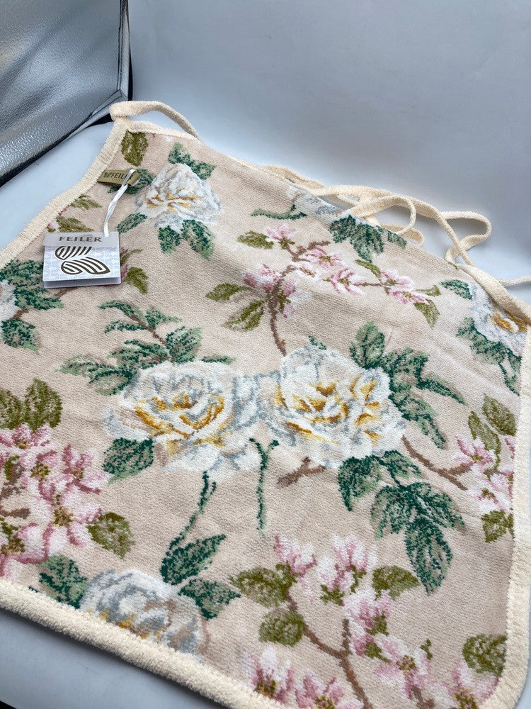 FEILER フェイラー シュニール織 エプロン バニラローズ 中古 D4