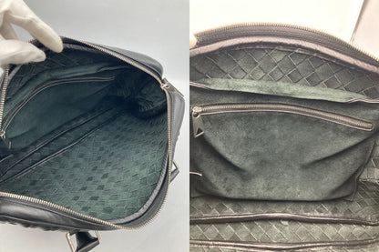 BOTTEGA VENETA ボッテガヴェネタ イントレチャート ブリーフケース ブラック 中古 D4