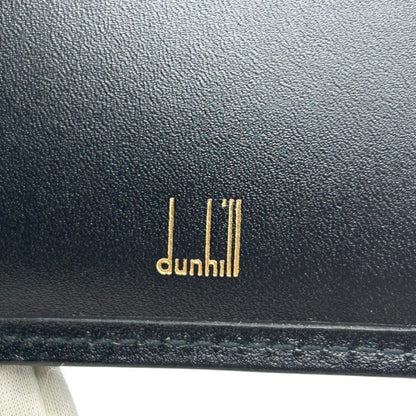 dunhill ダンヒル 財布 メンズ 2つ折り レザー ブラック 本革 ブランド ミニ コンパクト 小銭入れ カード入れ 中古 W４