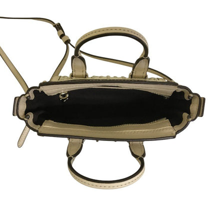 COACH コーチ スワッガー ショルダーバッグ レディース スタッズ レザー 2way ミニ ポーチ オフホワイト ベージュ 57138 鞄 小さい 小物入れ ブランド 中古 W1