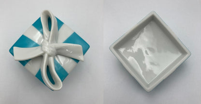TIFFANY＆Co. ティファニー ミニブルーボウBOX 小物入れ 中古 D4