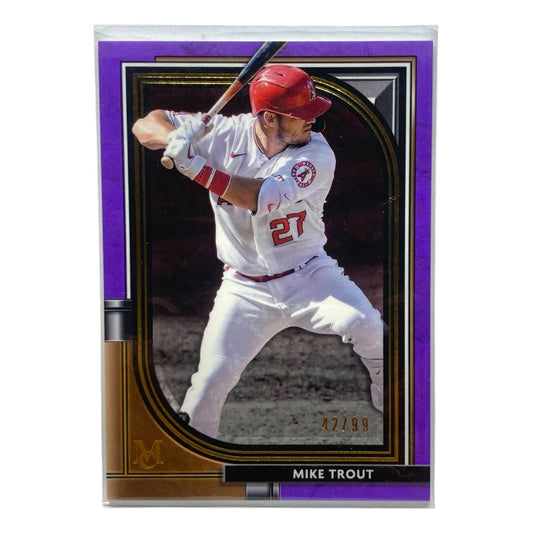 TOPPS MLBカード MUSEUM COLLECTION MIKE TROUT ANGELS 42/99 #65 中古 IT2