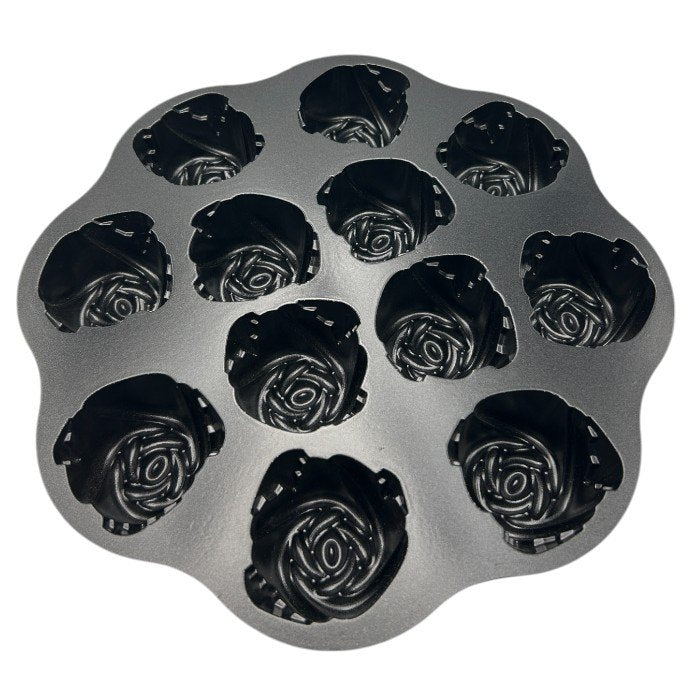 NORDIC WARE ノルディックウェア スイートローズ 型 2個セット ケーキ型 パン型 お菓子 製菓 バラ 薔薇 中古 W４