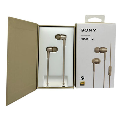 ソニー イヤホン h.ear in 2 IER-H500A ペールゴールド IER-H500A SONY オーディオ 家電 ウッドストック ハイレゾ対応 カナル型 中古 W４