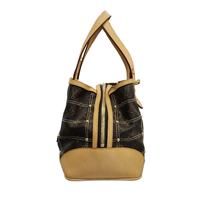 LOUIS VUITTON ルイヴィトン リヴェット ハンドバッグ レディース モノグラム 肩掛けショルダーバッグ ブラウン M40140 中古 T1