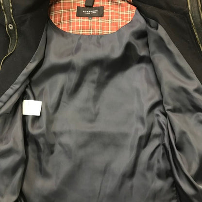 BURBERRY バーバリー ブラックレーベル ウールコート メンズ 冬 BLACK LABEL フード取り外し可 ブラック Mサイズ D1F30-628-28 中古 T1