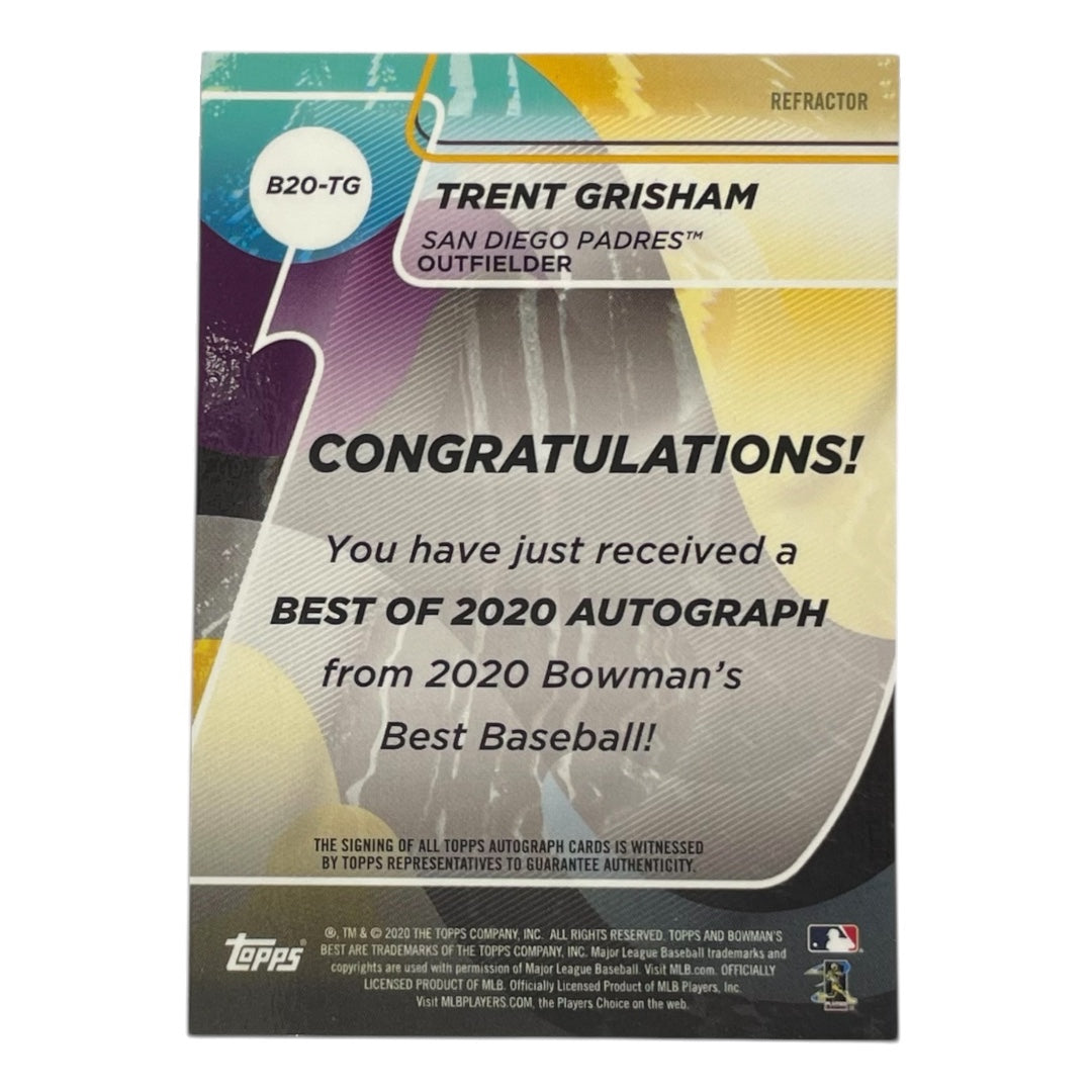 TOPPS MLBカード BOWMAN'S BEST TRENT GRISHAM SAN DIEGO PADRES #B20-TG 中古 IT2