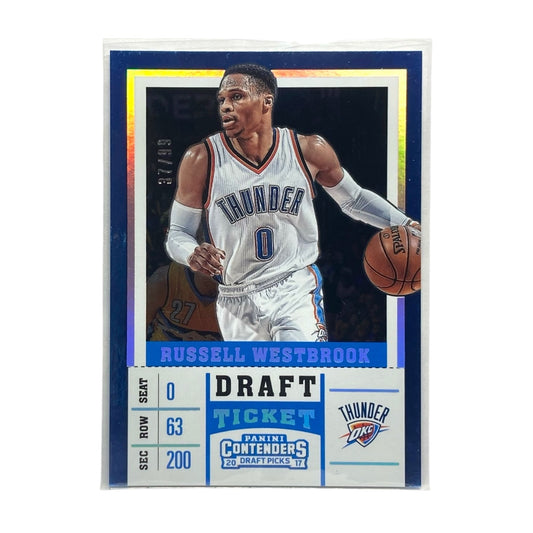 PANINI NBAカード CONTENDERS DRAFT PICKS RUSSELL WESTBROOK THUNDER 37/99 #43 中古 IT2