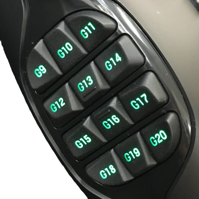 Logicool Gシリーズ MMO ゲーミングマウス ブラック 有線 レーザーマウス ゲーム用 20個のボタン RGB LEDバックライト G600t 中古 T1