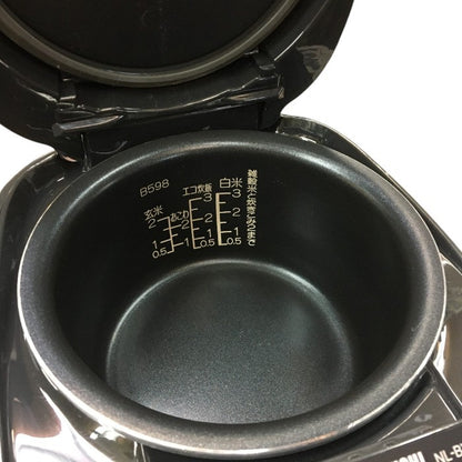 象印 小容量マイコン3合炊飯ジャー ブラック NL-BY05-BA 中古 Y4