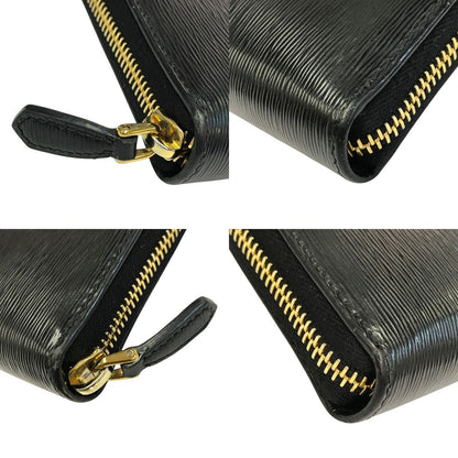 PRADA プラダ VITELLO MOVE TR ヴィッテロムーブ 長財布 メンズ ラウンドファスナー ジップ レザー 三角プレート ブラック 1ML506 中古 T1