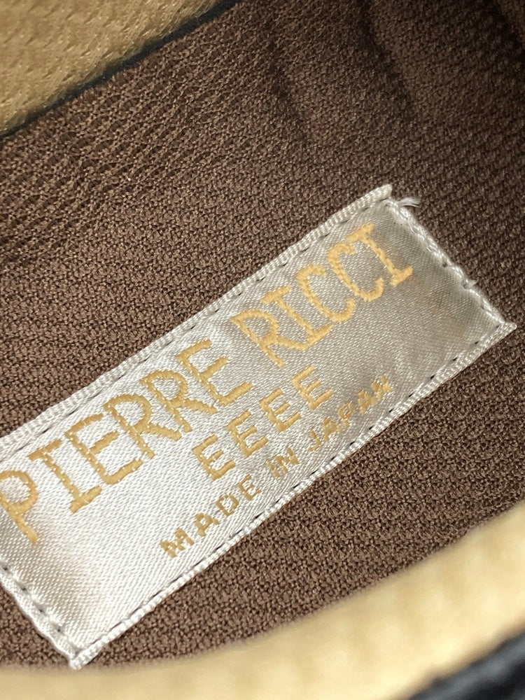 PIERRE RICCI ピエールリッチ 山羊革 4E 軽量 エアウォーキングシューズ ブラック サイズ24.0cm 中古 D4