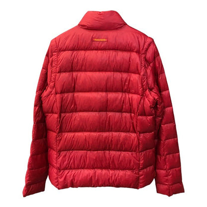 PEARLY GATES ダウンジャケット メンズ 秋冬 ブルゾン 2way 袖取り外し可 ベスト コンパクト 収納 レッド 7サイズ 053-220074 中古 T1