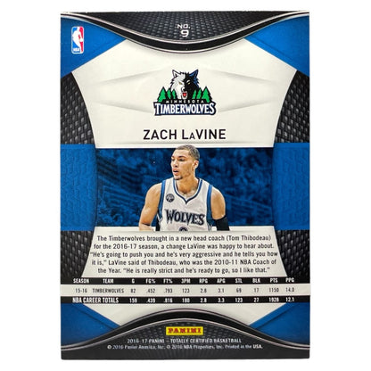 PANINI NBAカード TOTALLY CERTIFIED ZACH LAVINE TIMBERWOLVES #9 中古 IT2