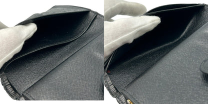 ルイヴィトン LOUIS VUITTON 財布 二つ折り エピ ポルトフォイユ・ヴィエノワ ノワール M63242 ブランド ブラック コンパクト ガマ口 小銭入れ 中古 W４