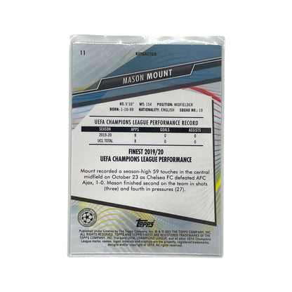 TOPPS サッカーカード FINEST REFRACTOR MASON MOUNT CHELSEA #11 中古 IT1