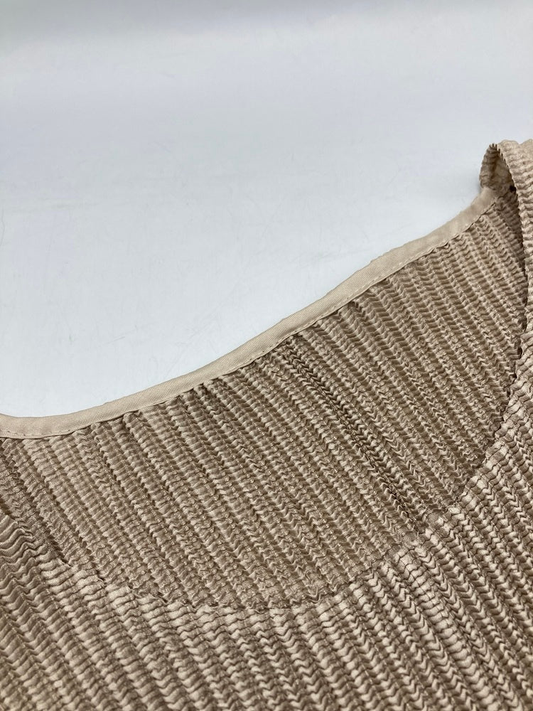 SPECCHIO スペッチオ シャトルプリーツ フレンチスリーブ ワンピース サイズ40 中古 D4