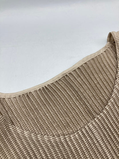 SPECCHIO スペッチオ シャトルプリーツ フレンチスリーブ ワンピース サイズ40 中古 D4