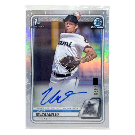 TOPPS MLBカード BOWMAN CHROME 1ST ZACH McCAMBLEY MIAMI MARLINS /499 #CDA-ZM 中古 IT1