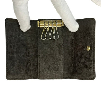 LOUIS VUITTON ルイヴィトン ダミエ ミュルティクレ4 キーケース ユニセックス 4連 コンパクト ブラウン N62631 中古 T1
