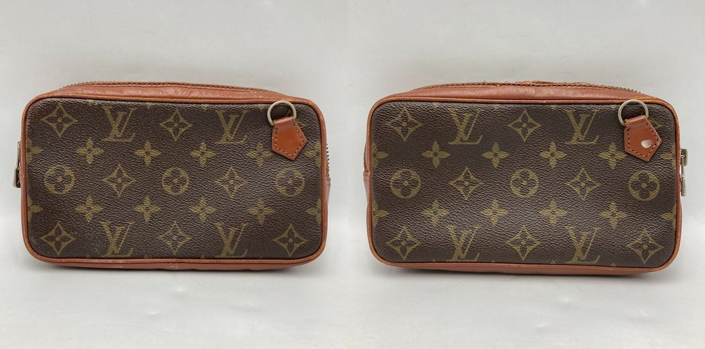 LOUIS VUITTON ルイヴィトン モノグラム 旧型 ポシェットマルリー バンドリエール M51828 中古 D4
