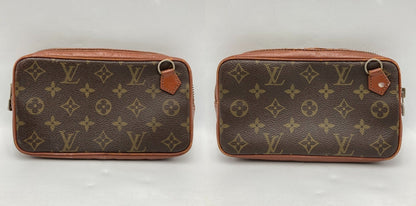 LOUIS VUITTON ルイヴィトン モノグラム 旧型 ポシェットマルリー バンドリエール M51828 中古 D4
