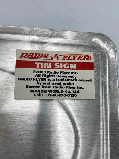 RADIO FLYER  ラジオフライヤー TIN SIGN 看板 プレート 中古 D4