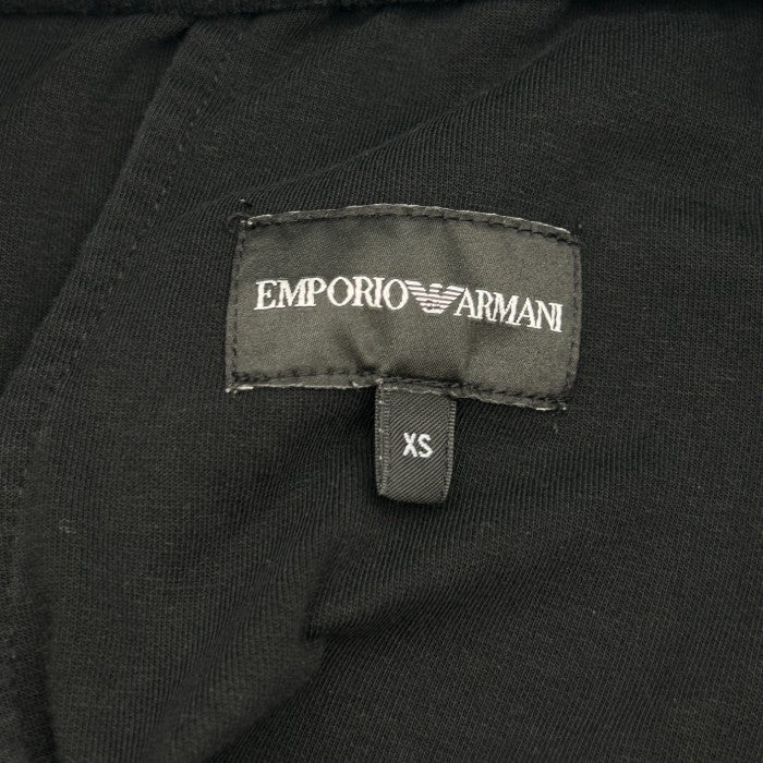 EMPORIO ARMANI エンポリオアルマーニ パンツ メンズ ジョガー ジャージ ブラック XS 8N1PFQ 1JHSZ ズボン ボトムス ウエストゴム 中古 W1