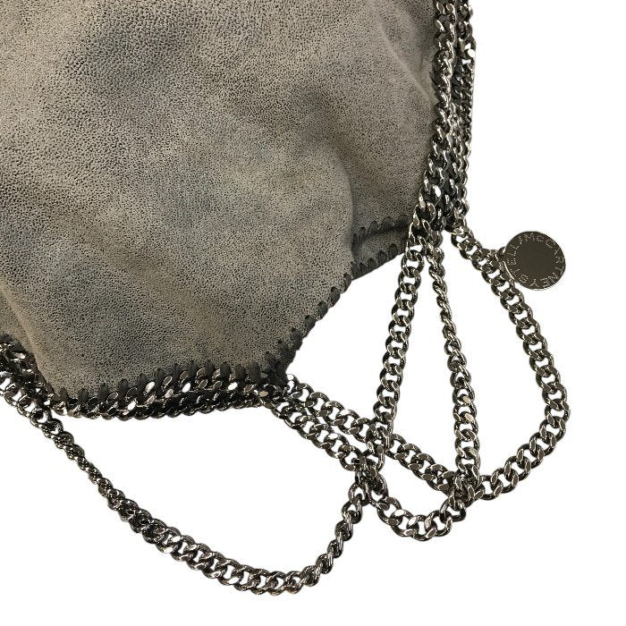 ステラマッカートニー ファラベラ フォールドオーバー トートバッグ レディース クラッチ ショルダー チェーン ノンレザー グレー 中古 T1