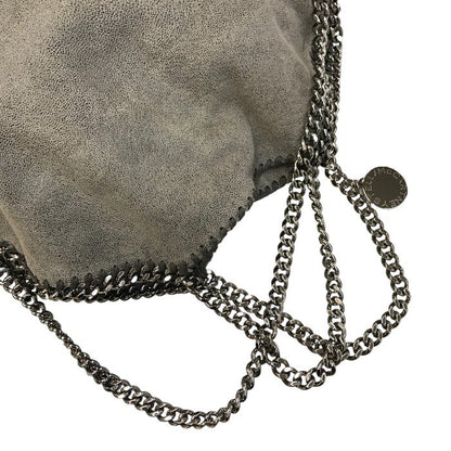 ステラマッカートニー ファラベラ フォールドオーバー トートバッグ レディース クラッチ ショルダー チェーン ノンレザー グレー 中古 T1