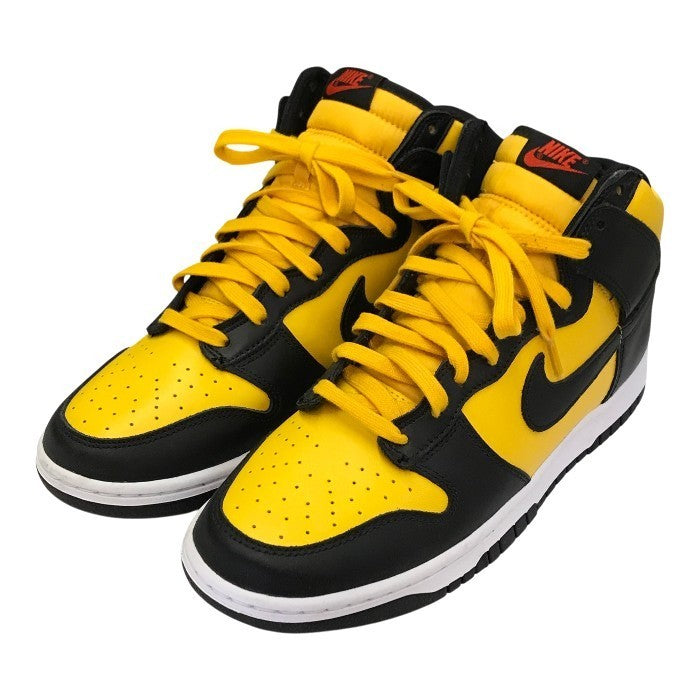 NIKE ナイキ ダンクハイ レトロ スニーカー メンズ ハイカット DUNK HI RETRO ブラック/イエロー 28.5cm DD1399-700 中古 T1