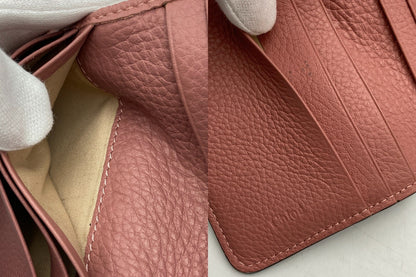 Chloe クロエ グレインレザー アルファベット スモールトリフォールド 3つ折り財布 中古 D4