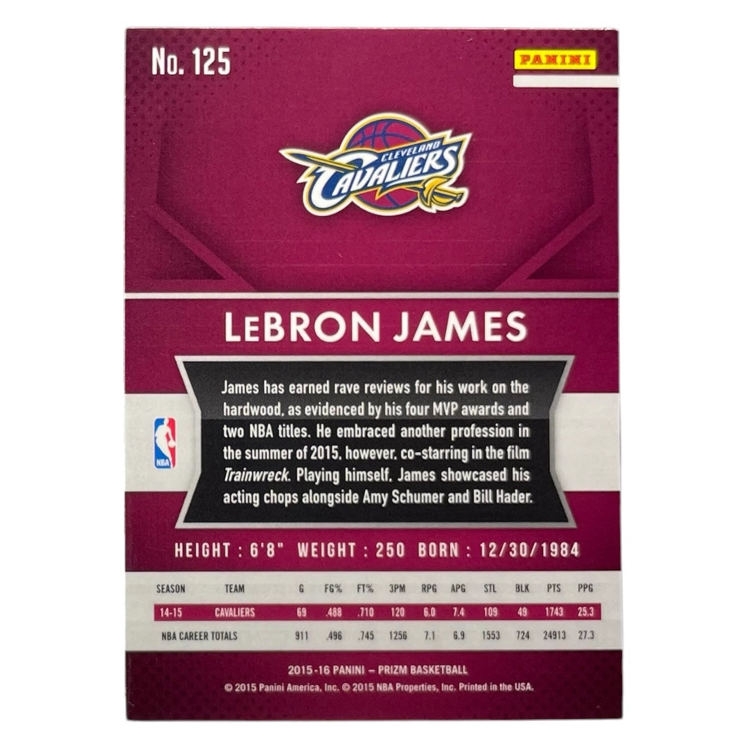 PANINI NBAカード PRIZM LEBRON JAMES CLEVELAND CAVALIERS #125 中古 IT2