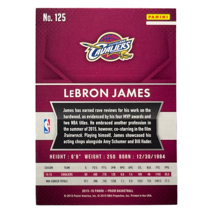 PANINI NBAカード PRIZM LEBRON JAMES CLEVELAND CAVALIERS #125 中古 IT2