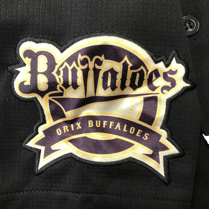 オリックス バッファローズ 山本由伸 ユニフォーム メンズ 半袖 シャツ ポリエステル デサント ネイビー Mサイズ DBFR-1901 中古 T1