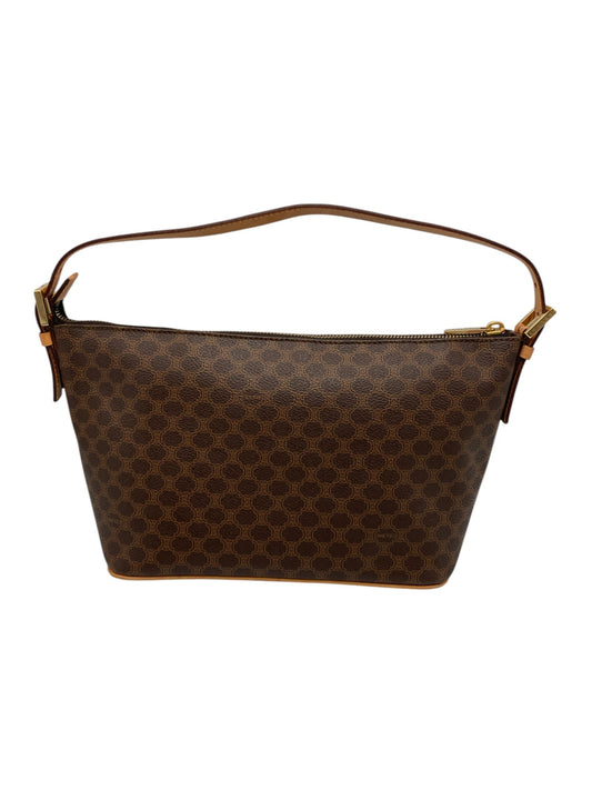CELINE セリーヌ マカダム ワンショルダー ハンドバッグ 中古 D4