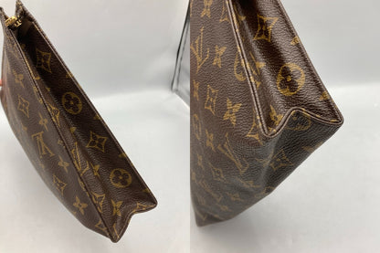 Louis Vuitton ルイヴィトン モノグラム ポッシュトワレット26 ポーチ セカンドバッグ M47542 中古 D4