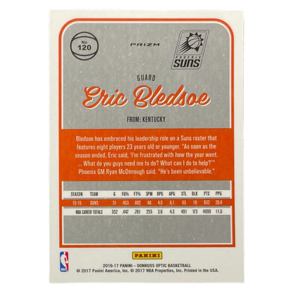 PANINI NBAカード DONRUSS OPTIC PRIZM ERIC BLEDSOE PHOENIX SUNS #120 中古 IT2
